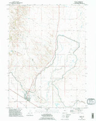 Lingle Wyoming Historical topographic map, 1:24000 scale, 7.5 X 7.5 Minute, Year 1990