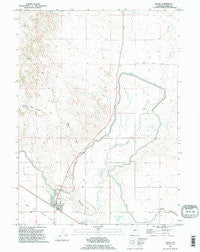 Lingle Wyoming Historical topographic map, 1:24000 scale, 7.5 X 7.5 Minute, Year 1990