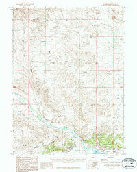 Linwood Canyon Wyoming Historical topographic map, 1:24000 scale, 7.5 X 7.5 Minute, Year 1987