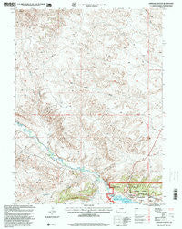 Linwood Canyon Wyoming Historical topographic map, 1:24000 scale, 7.5 X 7.5 Minute, Year 1996