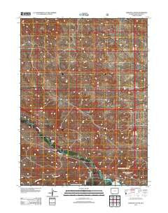 Linwood Canyon Wyoming Historical topographic map, 1:24000 scale, 7.5 X 7.5 Minute, Year 2012