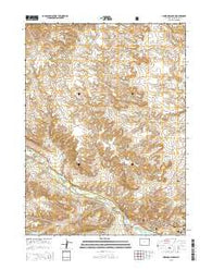 Linwood Canyon Wyoming Current topographic map, 1:24000 scale, 7.5 X 7.5 Minute, Year 2015