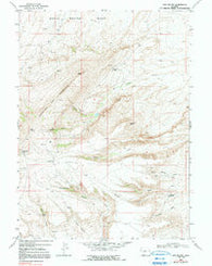 Lion Bluffs Wyoming Historical topographic map, 1:24000 scale, 7.5 X 7.5 Minute, Year 1968