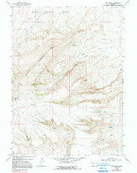 Lion Bluffs Wyoming Historical topographic map, 1:24000 scale, 7.5 X 7.5 Minute, Year 1968