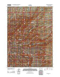 Lion Bluffs Wyoming Historical topographic map, 1:24000 scale, 7.5 X 7.5 Minute, Year 2012