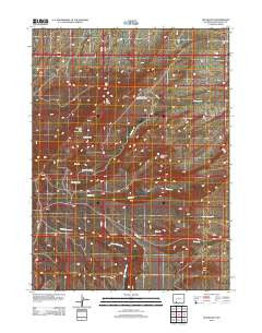 Lion Bluffs Wyoming Historical topographic map, 1:24000 scale, 7.5 X 7.5 Minute, Year 2012