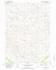 Little Alkali Creek Wyoming Historical topographic map, 1:24000 scale, 7.5 X 7.5 Minute, Year 1981