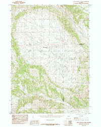 Little Buffalo Basin Wyoming Historical topographic map, 1:24000 scale, 7.5 X 7.5 Minute, Year 1985