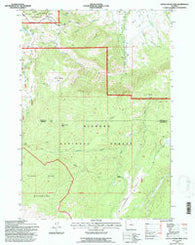 Little Goose Peak Wyoming Historical topographic map, 1:24000 scale, 7.5 X 7.5 Minute, Year 1993