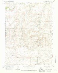 Little Indian Draw Wyoming Historical topographic map, 1:24000 scale, 7.5 X 7.5 Minute, Year 1963