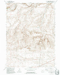 Little Indian Draw Wyoming Historical topographic map, 1:24000 scale, 7.5 X 7.5 Minute, Year 1991