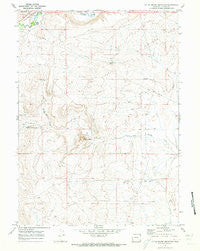 Little Round Mountain Wyoming Historical topographic map, 1:24000 scale, 7.5 X 7.5 Minute, Year 1969