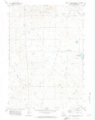 Little Thunder Reservoir Wyoming Historical topographic map, 1:24000 scale, 7.5 X 7.5 Minute, Year 1971