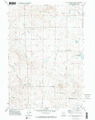 Little Thunder Reservoir Wyoming Historical topographic map, 1:24000 scale, 7.5 X 7.5 Minute, Year 1971