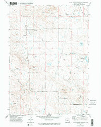 Little Thunder Reservoir Wyoming Historical topographic map, 1:24000 scale, 7.5 X 7.5 Minute, Year 1971