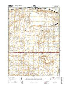 Little America Wyoming Current topographic map, 1:24000 scale, 7.5 X 7.5 Minute, Year 2015