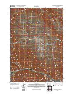 Little Buffalo Basin Wyoming Historical topographic map, 1:24000 scale, 7.5 X 7.5 Minute, Year 2012