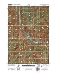 Little Saddle Mountain Wyoming Historical topographic map, 1:24000 scale, 7.5 X 7.5 Minute, Year 2012