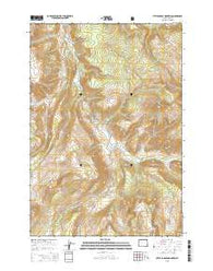 Little Saddle Mountain Wyoming Current topographic map, 1:24000 scale, 7.5 X 7.5 Minute, Year 2015