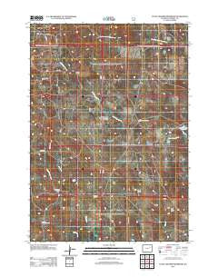 Little Thunder Reservoir Wyoming Historical topographic map, 1:24000 scale, 7.5 X 7.5 Minute, Year 2012