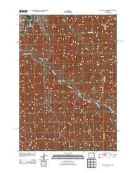 Livingston Draw Wyoming Historical topographic map, 1:24000 scale, 7.5 X 7.5 Minute, Year 2012