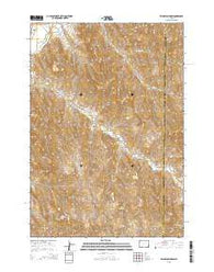 Livingston Draw Wyoming Current topographic map, 1:24000 scale, 7.5 X 7.5 Minute, Year 2015