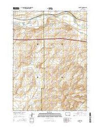 Lockett Wyoming Current topographic map, 1:24000 scale, 7.5 X 7.5 Minute, Year 2015
