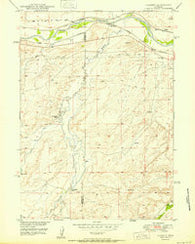 Lockett Wyoming Historical topographic map, 1:24000 scale, 7.5 X 7.5 Minute, Year 1950
