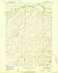 Lockett Wyoming Historical topographic map, 1:24000 scale, 7.5 X 7.5 Minute, Year 1950