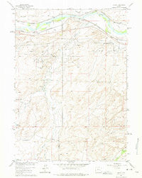 Lockett Wyoming Historical topographic map, 1:24000 scale, 7.5 X 7.5 Minute, Year 1961