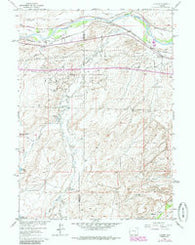 Lockett Wyoming Historical topographic map, 1:24000 scale, 7.5 X 7.5 Minute, Year 1961