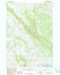 Logan Mountain Wyoming Historical topographic map, 1:24000 scale, 7.5 X 7.5 Minute, Year 1987