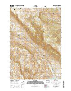Logan Mountain Wyoming Current topographic map, 1:24000 scale, 7.5 X 7.5 Minute, Year 2015