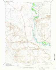 Lombard Buttes Wyoming Historical topographic map, 1:24000 scale, 7.5 X 7.5 Minute, Year 1963