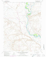 Lombard Buttes Wyoming Historical topographic map, 1:24000 scale, 7.5 X 7.5 Minute, Year 1963