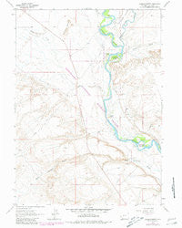 Lombard Buttes Wyoming Historical topographic map, 1:24000 scale, 7.5 X 7.5 Minute, Year 1963
