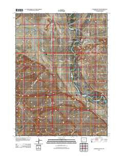 Lombard Buttes Wyoming Historical topographic map, 1:24000 scale, 7.5 X 7.5 Minute, Year 2012