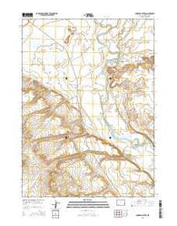 Lombard Buttes Wyoming Current topographic map, 1:24000 scale, 7.5 X 7.5 Minute, Year 2015