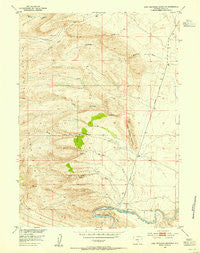 Lone Haystack Mountain Wyoming Historical topographic map, 1:24000 scale, 7.5 X 7.5 Minute, Year 1953
