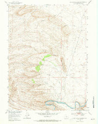Lone Haystack Mountain Wyoming Historical topographic map, 1:24000 scale, 7.5 X 7.5 Minute, Year 1953
