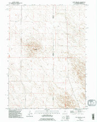 Lone Sand Hill Wyoming Historical topographic map, 1:24000 scale, 7.5 X 7.5 Minute, Year 1990