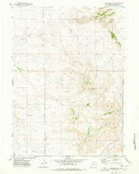 Lone Tree Hill Wyoming Historical topographic map, 1:24000 scale, 7.5 X 7.5 Minute, Year 1974
