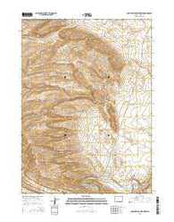Lone Haystack Mountain Wyoming Current topographic map, 1:24000 scale, 7.5 X 7.5 Minute, Year 2015