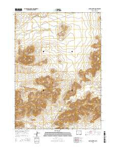 Lone Mountain Wyoming Current topographic map, 1:24000 scale, 7.5 X 7.5 Minute, Year 2015