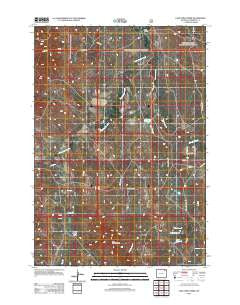Lone Tree Creek Wyoming Historical topographic map, 1:24000 scale, 7.5 X 7.5 Minute, Year 2012