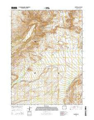 Lonetree Wyoming Current topographic map, 1:24000 scale, 7.5 X 7.5 Minute, Year 2015
