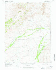 Lonetree Wyoming Historical topographic map, 1:24000 scale, 7.5 X 7.5 Minute, Year 1964