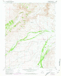 Lonetree Wyoming Historical topographic map, 1:24000 scale, 7.5 X 7.5 Minute, Year 1964