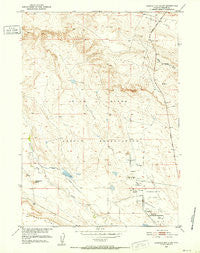 Lookout Butte SW Wyoming Historical topographic map, 1:24000 scale, 7.5 X 7.5 Minute, Year 1951