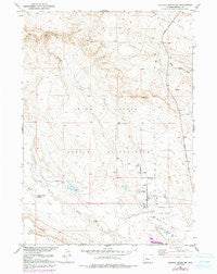Lookout Butte SW Wyoming Historical topographic map, 1:24000 scale, 7.5 X 7.5 Minute, Year 1951